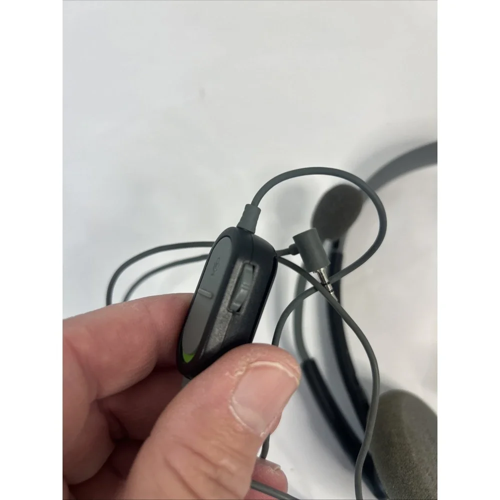 Microsoft Xbox 360 OEM‎ Headband Headset - BLACK/GRAY Untested